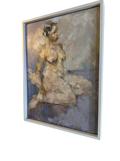 ‘Leila’, Figurative Expressionist Oil on Canvas by Peter Bowen  image 2