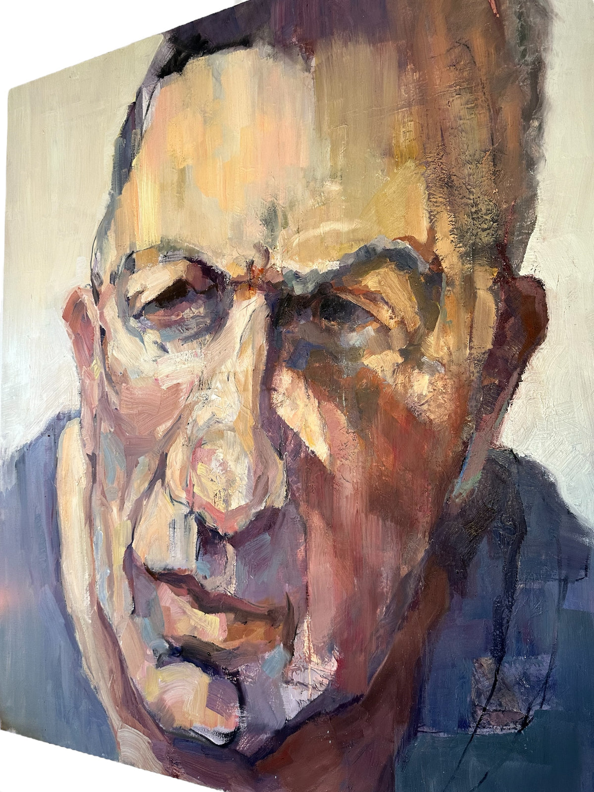 Jan Vink Large Expressionist Oil on Canvas Portrait by Peter Bowen  image 3