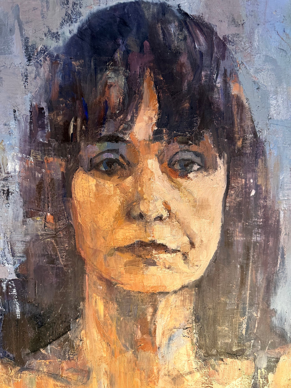 Margo Buchanan, Expressionist Portrait Oil on Canvas by Peter Bowen   image 6