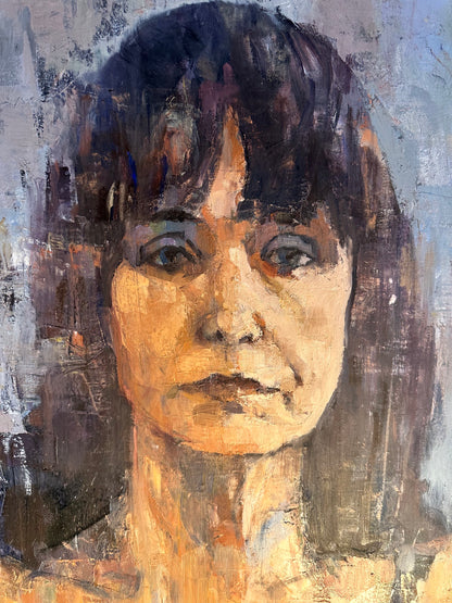 Margo Buchanan, Expressionist Portrait Oil on Canvas by Peter Bowen   image 6