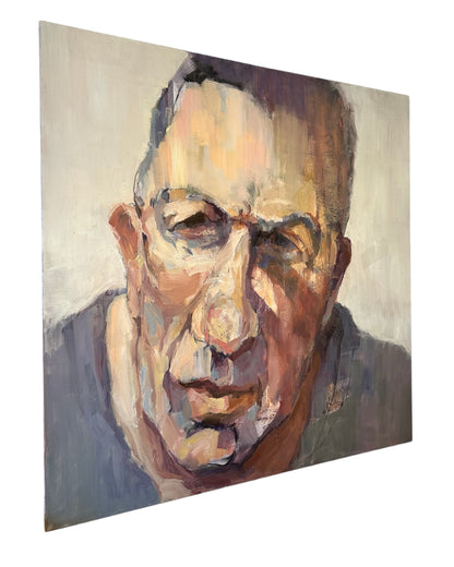Jan Vink Large Expressionist Oil on Canvas Portrait by Peter Bowen  image 1