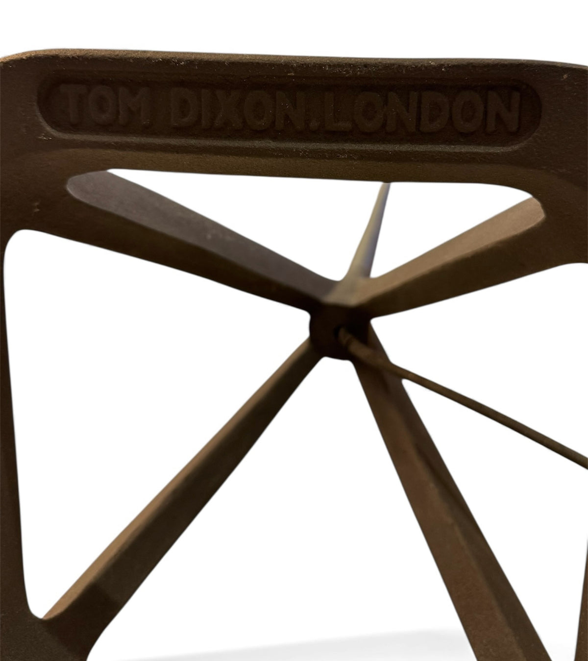 Tom Dixon Base Floor Lamp with Pyramid Stem & Brass Shade image 3