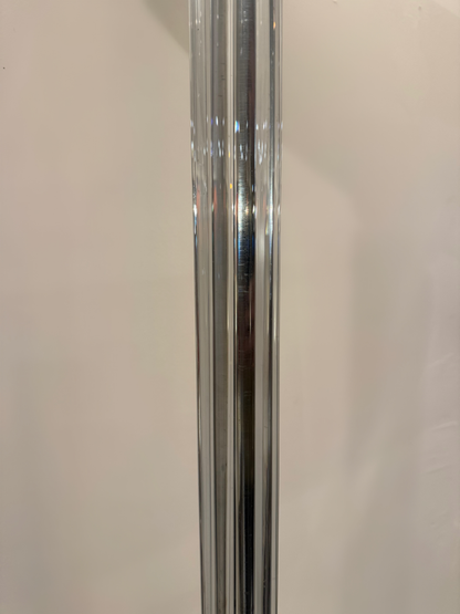 Art deco Style Uplighter Floor Lamp, Glass & Chrome by Karl Springer, 1978 image 6