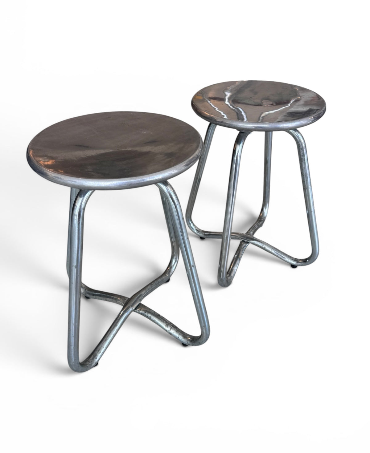 Original Aluminium stools/side tables by Terance Conran for the Conran Shop 1990 image 2