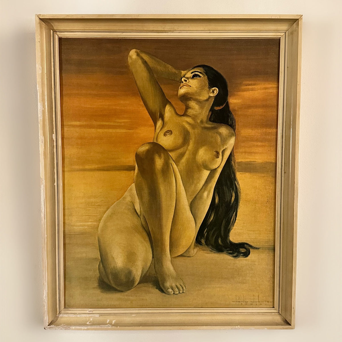 Very Rare High Quality Print by Charlie Delhauter of a Nude Lady, 1960  image 0