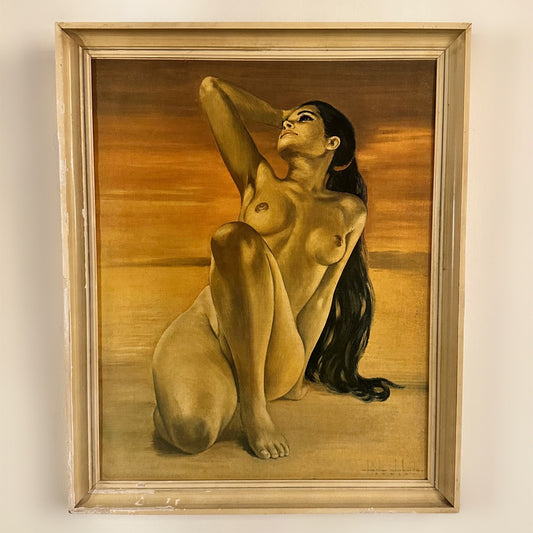 Very Rare High Quality Print by Charlie Delhauter of a Nude Lady, 1960  image 0
