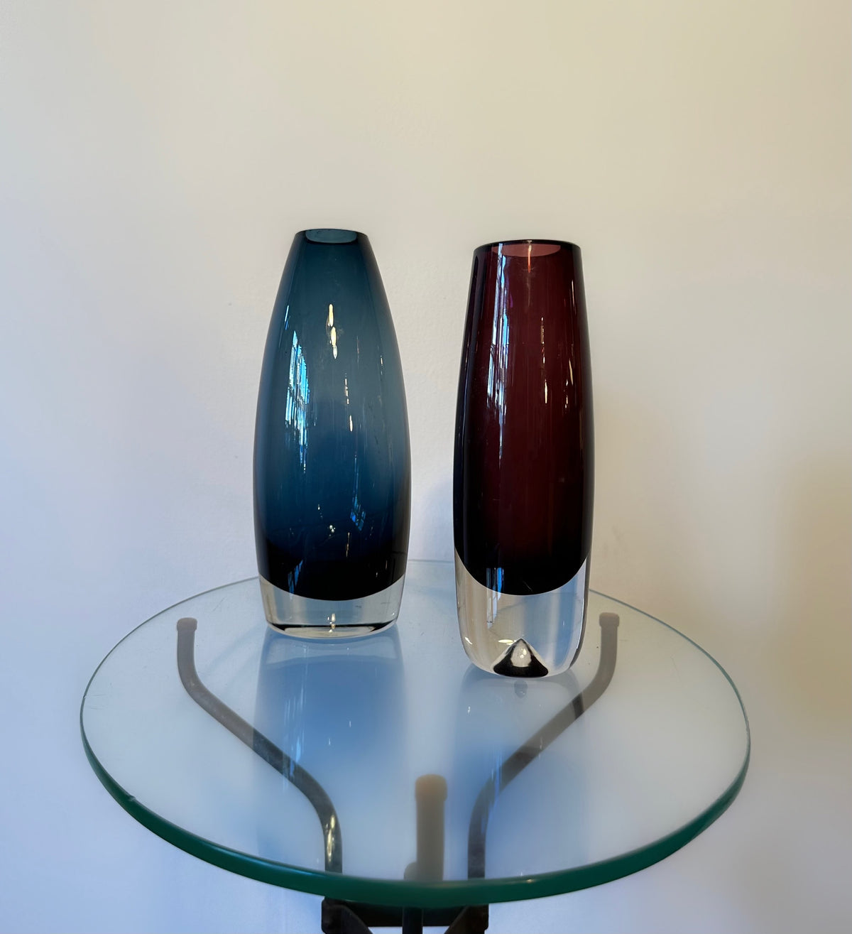 Tamara Aladin for Riihimäki, Finland, Mid-Century Modern Thick Glass Vase, 1960s image 4