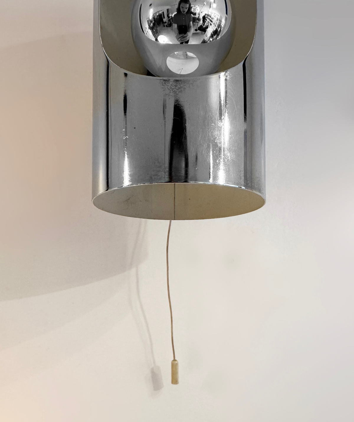 Pair of Chrome Wall lights by Philippe Rogier for Prova Denmark, 1970 image 1