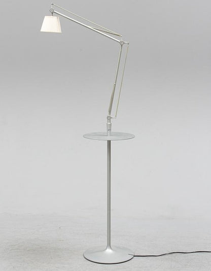 Philippe Starck for Flos Italy, Achimoon Table & Lamps with Pleated Fabric Shade image 1