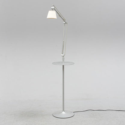 Philippe Starck for Flos Italy, Achimoon Table & Lamps with Pleated Fabric Shade image 3